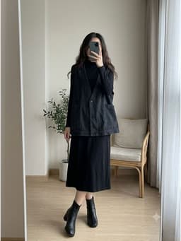 [2hand] Áo khoác gile jean đen dáng rộng bigsize freesize đến 3XL 1