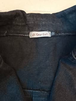 [2hand] Áo khoác gile jean đen mài cúc bọc bo chun eo freesize đến 2XL 4
