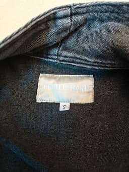 [2hand] Áo khoác gi lê jean xám kiểu cúc chéo cổ cao size S M 3