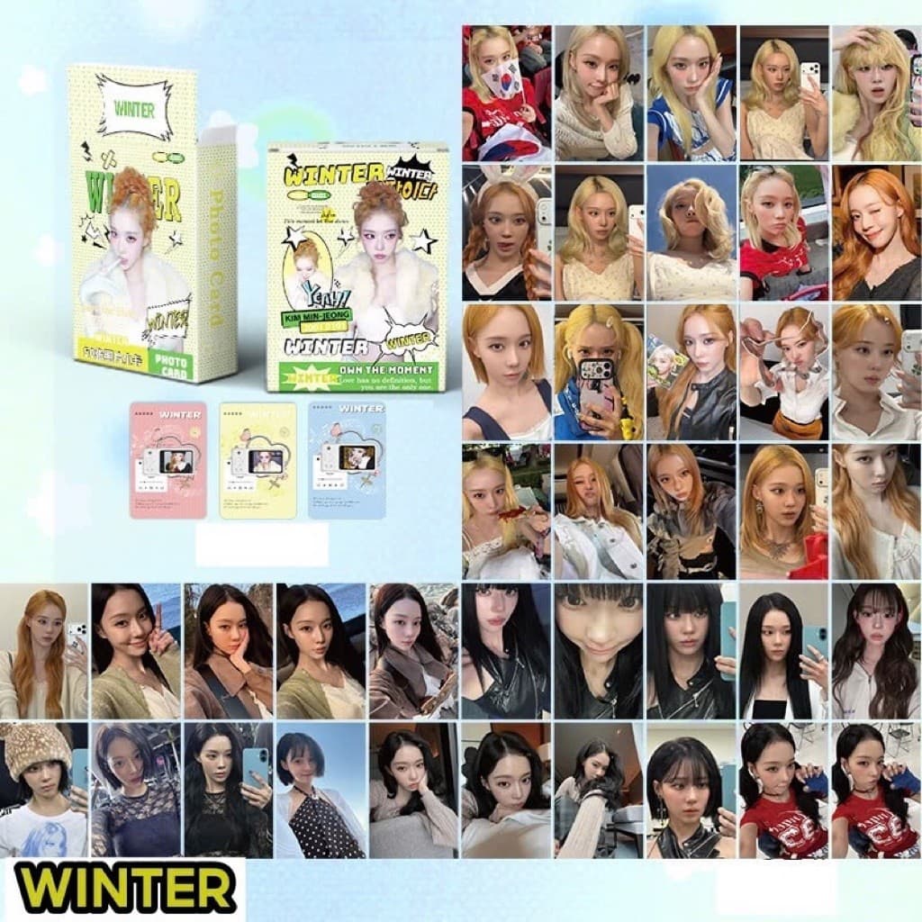 Set 50 photo card unoff Hologram AESPA-WINTER 2026
