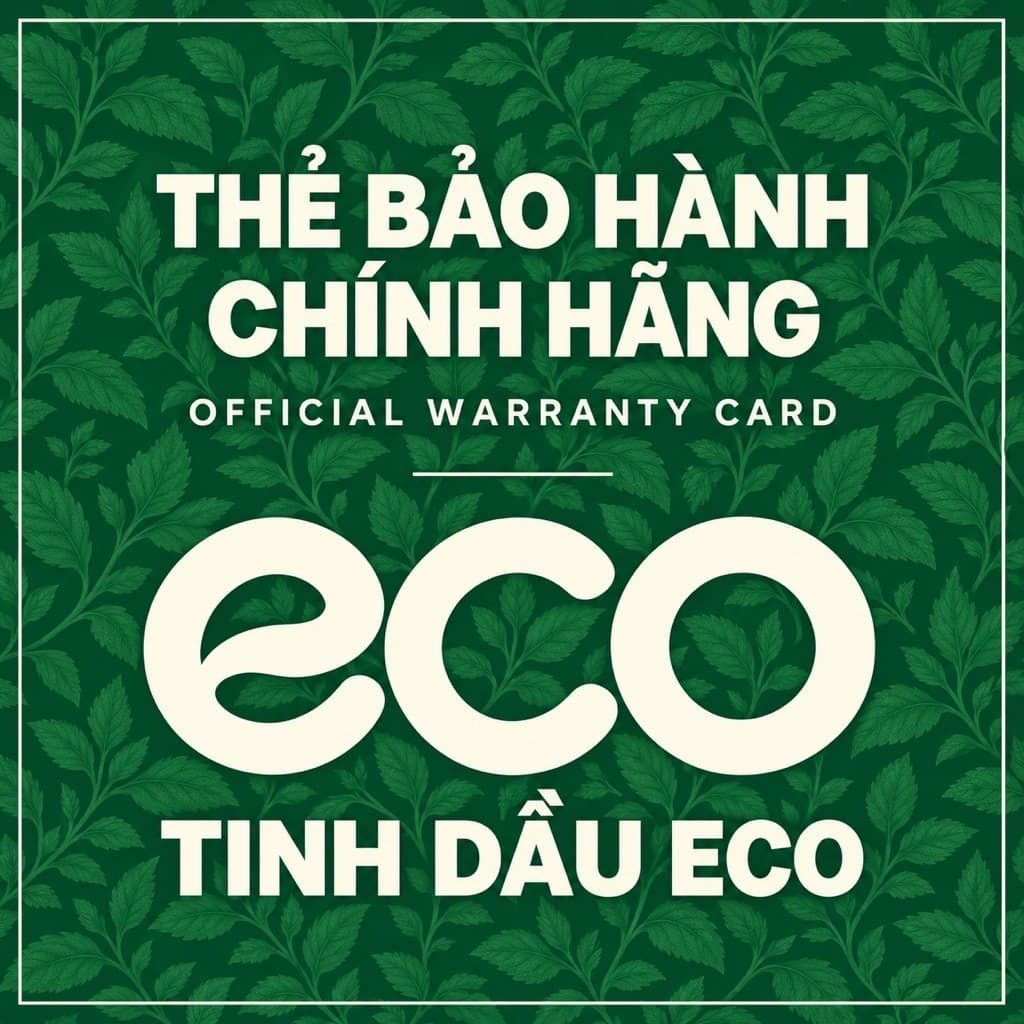 Thẻ Bảo Hành sản phẩm, từ khi nhận hàng shop - Xịt thơm phòng Greenco hương sả chanh, oải hương