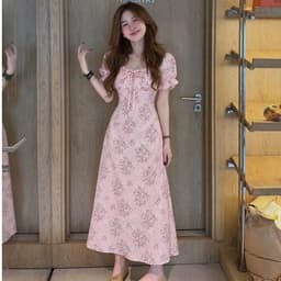 Xukadress_Váy hoa, váy hoa dáng dài tiểu thư thanh lịch 2
