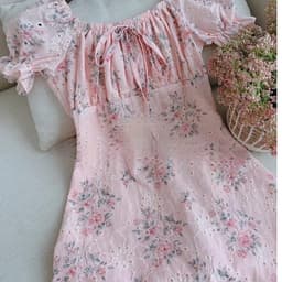 Xukadress_Váy hoa, váy hoa dáng dài tiểu thư thanh lịch 6