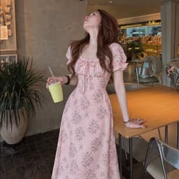 Xukadress_Váy hoa, váy hoa dáng dài tiểu thư thanh lịch 4