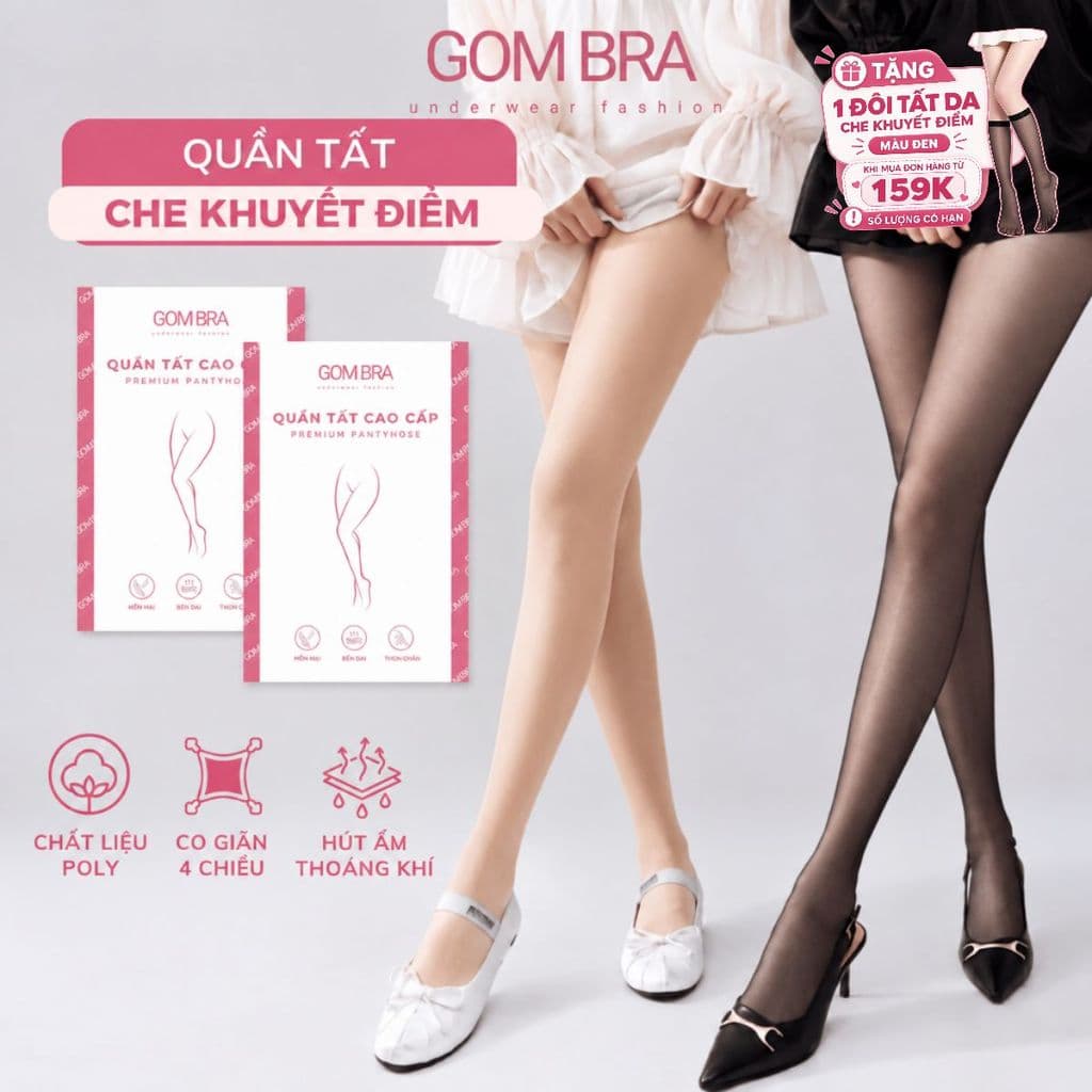 [LIVE DAILY] Quần Tất Nữ Che Khuyết Điểm Gom Bra Quần Vớ Da Che Sẹo Thâm Chất Poly Co Giãn Phối Đồ Thu Đông - KAVE