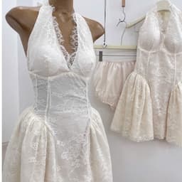 Váy ren xoè cổ yếm Xukadress – Đầm dự tiệc sang chảnh, thanh lịch, trẻ trung 7