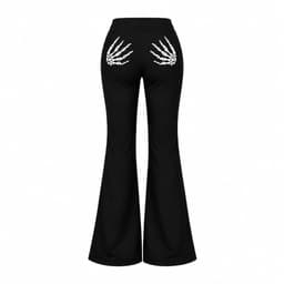 Quần legging dài ống loe tôn dáng in hoạ tiết bàn tay xương mới lạ BYN BYN Q6XUONG 9