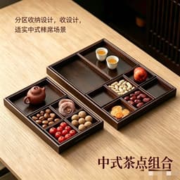 KHAY Giả GỖ 7 MÓN DECOR KÍCH THƯỚC THEO ẢNH ( GIÁ Sỉ ) 6