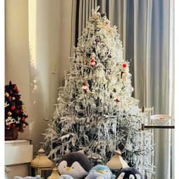 Chuỗi hạt lấp lánh đồ trang trí cây thông noel thêm rực rỡ 3