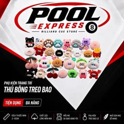 Móc Khóa Thú Bông Mini Treo Bao Cơ Bida, Túi Xách, Balo – Phụ Kiện Trang Trí Dễ Thương Nhiều Mẫu 1