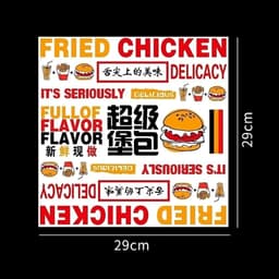 1000 Bộ Giấy Gói Burger - Sanwish - Cơm Cuộn Size 29x30cm Giấy Gói Bánh Mì/Giấy Nến Lót Hộp Bánh 5