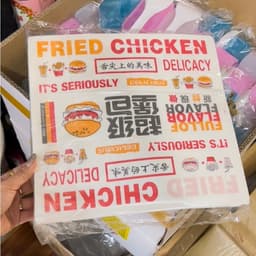 1000 Bộ Giấy Gói Burger - Sanwish - Cơm Cuộn Size 29x30cm Giấy Gói Bánh Mì/Giấy Nến Lót Hộp Bánh 3