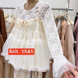Set áo 2 món babydoll tiểu thư bồng bềnh siu xinh 3