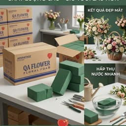 (XỐP TIẾT KIỆM) Xốp cắm hoa nội địa Trung QA cho hoa luôn tươi thắm Ds 1