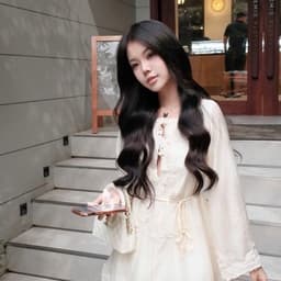 Váy đi tiệc nữ tay dài tơ phối ren dễ mặc sang chảnh 9