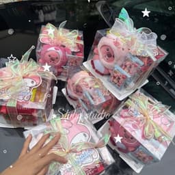 hộp bánh kẹo loopy hồng mẫu mới 4