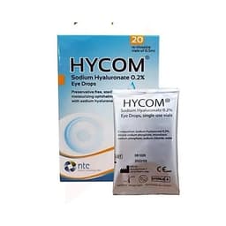 Dung dịch nước mắt nhân tạo đơn liều nhỏ mắt HYCOM giúp cải thiện tình trạng mỏi mắt khô mắt ngứa mắt>BUN BUN SHOP ! 3