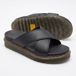 Dép  nam màu đen kiểu chéo 2 dây đế dày cao 5cm 3