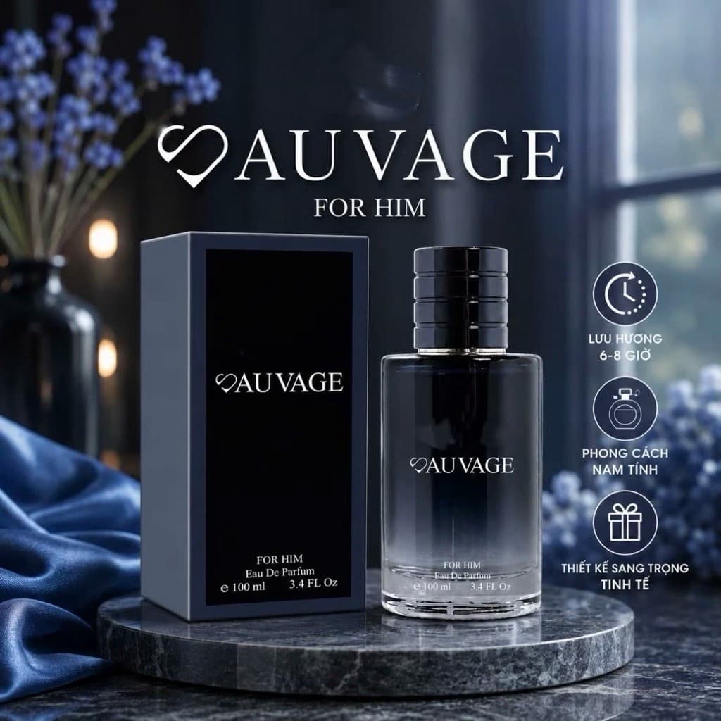 Nước hoa nam Auvage - SANG TRỌNG, LỊCH LÃM, CUỐN HÚT (100ML)