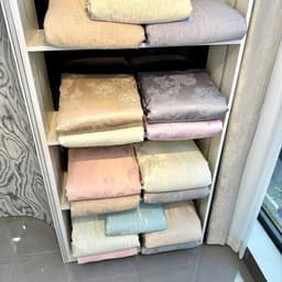 Bộ chăn ga gối Phi Lụa cao cấp thêu hoa sang trọng,bộ 4 món kèm chăn trần bông êm ái,ga bo chun theo yêu cầu 9