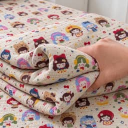 Bộ ga gối 3 món Cotton icy mềm mại hoạ tiết xin xắn,bo chun theo yêu cầu 6