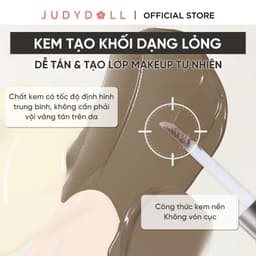 Kem Tạo Khối & Bắt Sáng 2 đầu JUDYDOLL 4.8g Lâu Trôi Tự Nhiên Dạng Lỏng Dễ Sử Dụng Cho Người Mới Bắt Đầu 4
