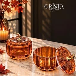 BỘ 2 HŨ THỦY TINH QUẢ BÍ NGÔ 14CM CRISTA HOME, HŨ ĐỰNG BÁNH KẸO - MÃ 60305 3