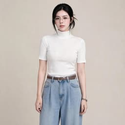 Áo cổ lọ tay lửng ôm body tôn dáng style thu đông sang trọng BYN BYN MY622 5