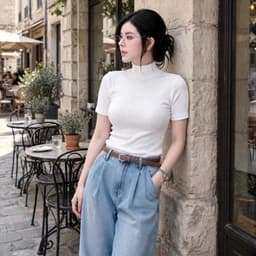 Áo cổ lọ tay lửng ôm body tôn dáng style thu đông sang trọng BYN BYN MY622 9