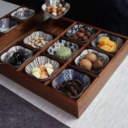 KHAY Giả GỖ 7 MÓN DECOR KÍCH THƯỚC THEO ẢNH ( GIÁ Sỉ ) 8