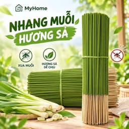 Nhang Đuổi Muỗi Thân Thiện Với Môi Trường, Nhang Muỗi Hương Chanh Sả Dễ Chịu ( 1 bó 150 que ) 1