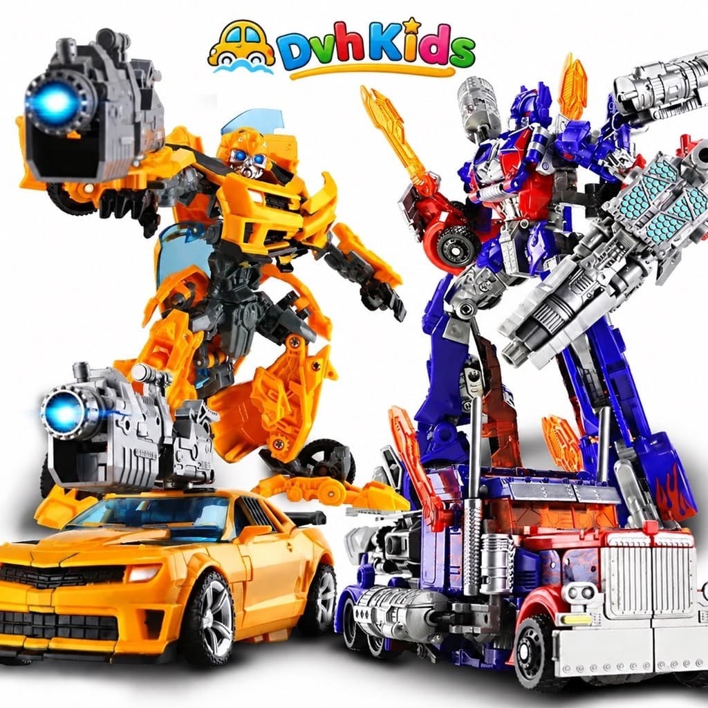 Mô hình đồ chơi robot chiến binh biến hình 2trong1 , chất liệu hợp kim,nhựa abs