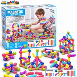 Bộ đồ chơi xếp hình nam châm magnetic blocks . Đồ chơi giáo dục phát triển tư duy cho bé 1