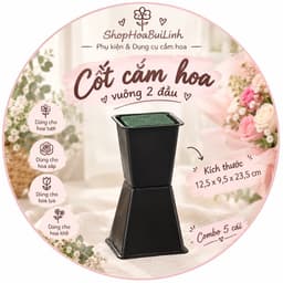 Cốt Cắm Hoa Vuông 2 Dâu  Phụ Kiện Bó Hoa Tươi Hoa Sáp Hoa Lụa – Combo 5 Cái 1