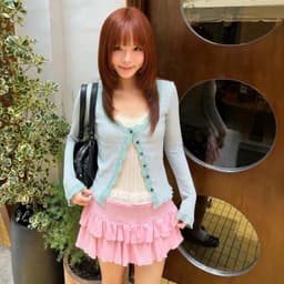 Chân Váy Xòe Cạp Lưng Trắng Form Bèo Dễ Thương 4