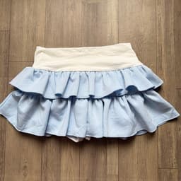 Chân Váy Xòe Cạp Lưng Trắng Form Bèo Dễ Thương 7