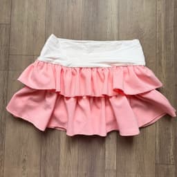 Chân Váy Xòe Cạp Lưng Trắng Form Bèo Dễ Thương 8