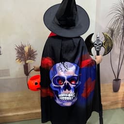 Combo set Áo choàng kèm nón (mũ) mẫu mới in 3D nổi bật hóa trang lễ hội Halloween hoặc trang phục lễ hội, biểu diễn 6