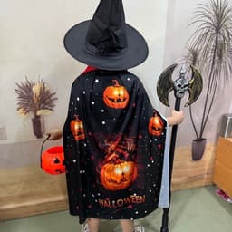 Combo set Áo choàng kèm nón (mũ) mẫu mới in 3D nổi bật hóa trang lễ hội Halloween hoặc trang phục lễ hội, biểu diễn 5