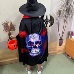 Combo set Áo choàng kèm nón (mũ) mẫu mới in 3D nổi bật hóa trang lễ hội Halloween hoặc trang phục lễ hội, biểu diễn 7