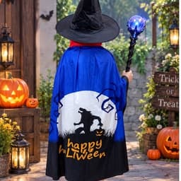 Combo set Áo choàng kèm nón (mũ) mẫu mới in 3D nổi bật hóa trang lễ hội Halloween hoặc trang phục lễ hội, biểu diễn 9