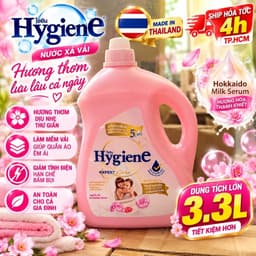[CHUẨN THÁI] NƯỚC XẢ VẢI ĐẬM ĐẶC HYGIENE NỘI ĐỊA THÁI LAN CAN 3300ML(3L3) 6