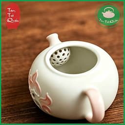 Ấm trà sứ độc ẩm họa tiết cáo 9 đuôi 120ml 2