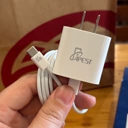 Bộ Sạc Nhanh 25W APEST AP-S200 PD Chuẩn EU Kèm Củ Sạc Và Cáp Sạc Type-C to Type-C Bọc Dù Siêu Bền Cho IP & Adroi 7