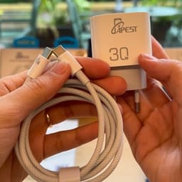 Bộ Sạc Nhanh 30W Apest AP-U300 Type-C to Type-C Sạc Siêu Nhanh, Nhỏ Gọn, An Toàn Kèm Cáp Dù Bảo Hành 12 Tháng 3