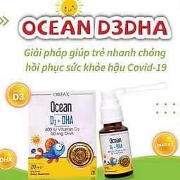 Ocean D3 DHA nhập khẩu Châu Âu, Dạng xịt tiện lợi, tăng chiều cao,phát triển trí não và thị lực|20ml 2