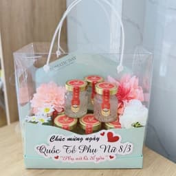 [ Set 5 ] Hộp Mica có quai xách dùng đựng Hoa, Quà, Mỹ Phẩm... 6