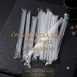 bịch ống mút trà sữa,sinh tố phi 12 (bịch 150 ống) 1