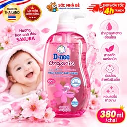 [ NỘI ĐỊA THÁI LAN ]sữa tẵm gội cho bé D-NEE (380ml) 4