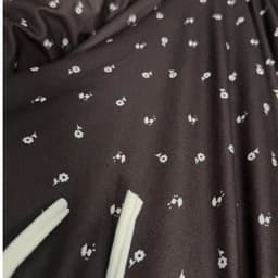 DÂU TÂY ( KÈM ẢNH THẬT ) Bộ Đồ Ngủ Pijama Thu Đông Nữ Dài Tay Hoa Nhí Cổ U Thắt Nơ Bộ Mặc Nhà Cotton Poly Màu Nâu Socola 7